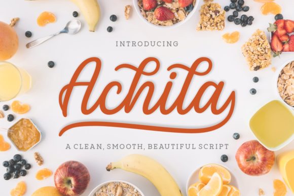 Achila: A Bold Script Font for Crafters