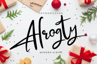 Alrogty: A Beautiful Script Font for Your Brand