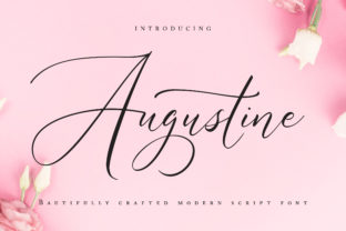 Augustine: A Bold Script Font for Crafters