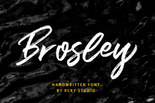 Brosley: A Handcrafted Script Font for Your Brand