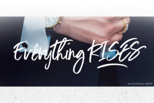 Everything Rises: A Dynamic Script Typeface for Editors
