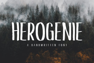 Herogenie: A Handwritten Font for Authentic Branding