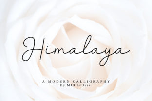 Himalaya: An Elegant Script Font for Editorial Design