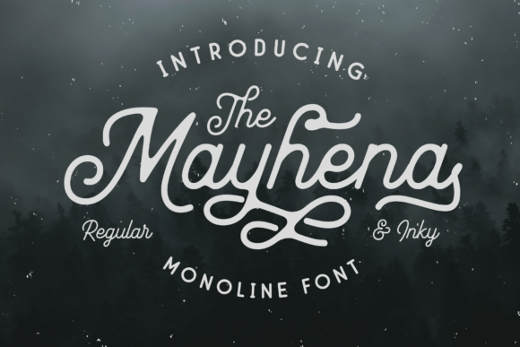 Mayhena: A Vintage Script Font for Brand Identity