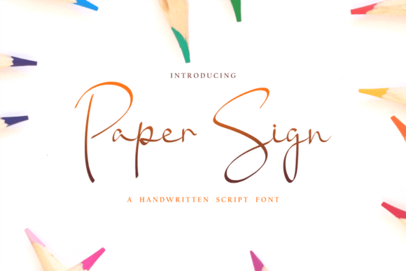 Paper Sign: A Distinctive Script Font for Editorial Design