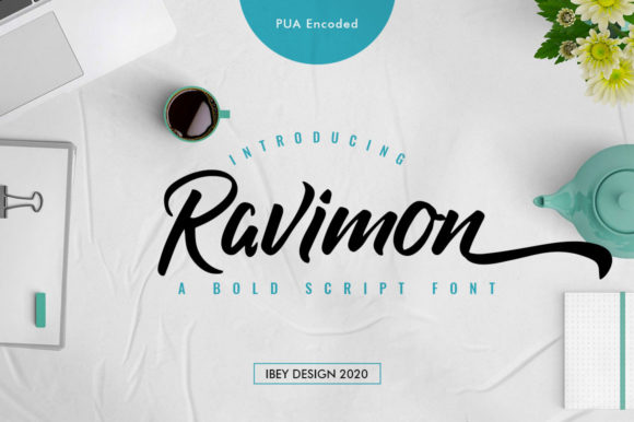 Ravimon: A Luxury Handbrush Font for Editorial Design