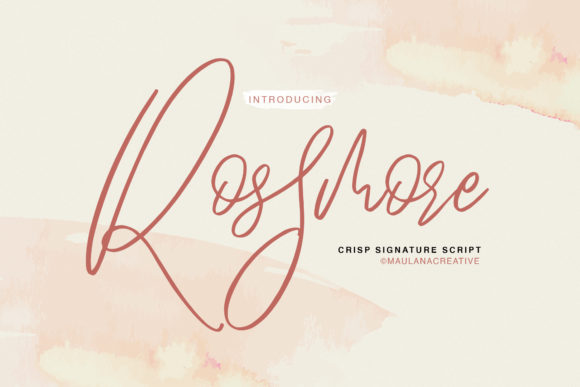 Rossmore: A Bold Script Font for Modern Web Design
