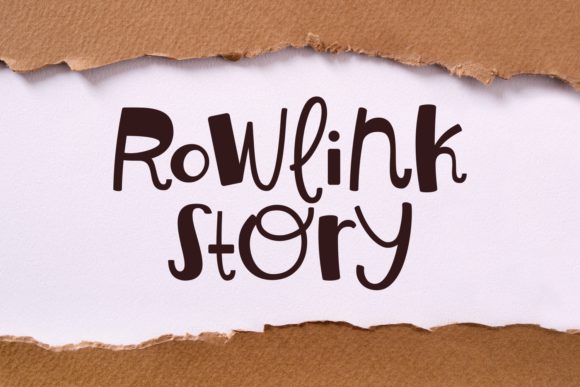 Rowlink Story: A Script Font for Branding