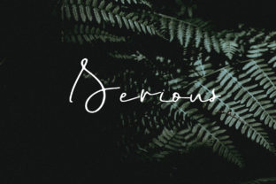Serious: A Raw Script Font for Editorial Design
