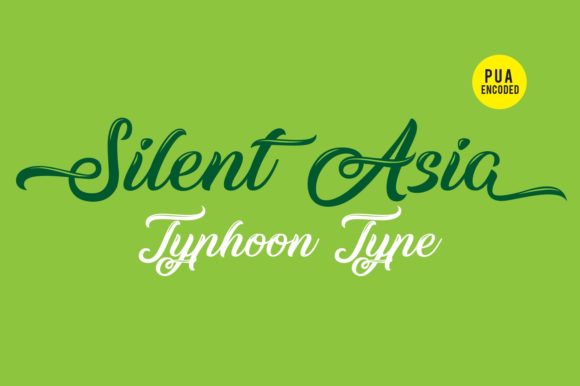 Silent Asia: A Modern Script Font for Editorial Design