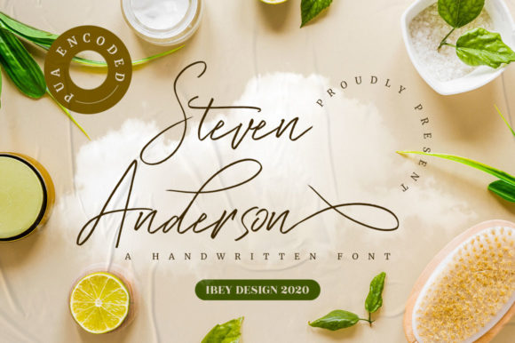 Steven Anderson: A Modern Script Typeface for Editorial Design