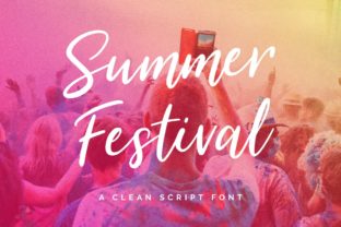 Summer Festival: A Script Font for Editorial Design
