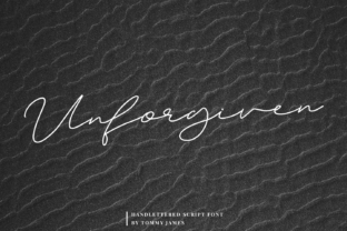 Unforgiven: A Script Font for Editorial Impact