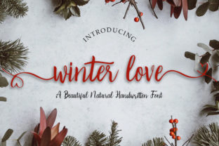 Winter Love: A Handwritten Script Font for Web Design